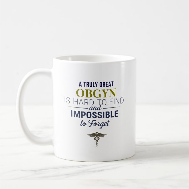Personlig fantastisk OBGYN-citat kaffemugg (Vänster)