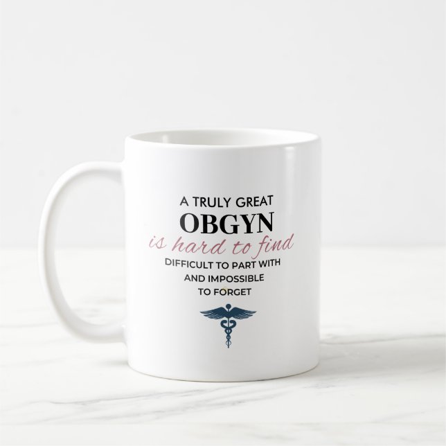 Personlig fantastisk OBGYN-citat Kaffemugg (Vänster)