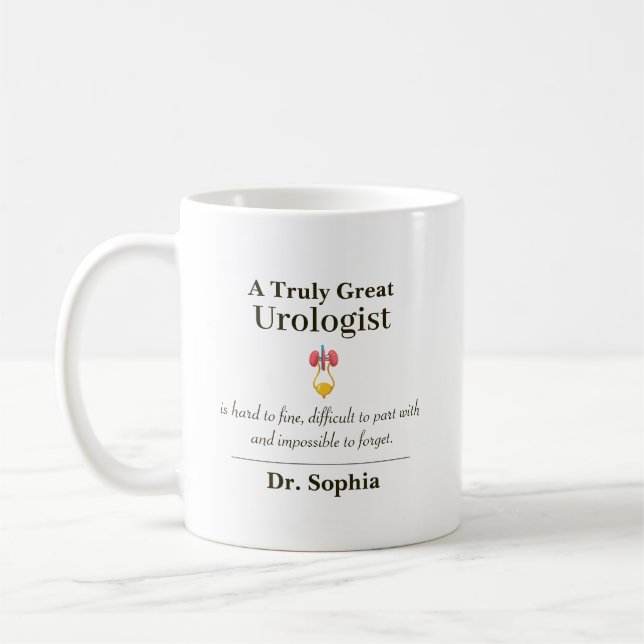 Personlig fantastisk urologskatt kaffemugg (Vänster)