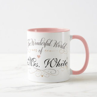 Personlig fantastisk värld lärare kaffemugg