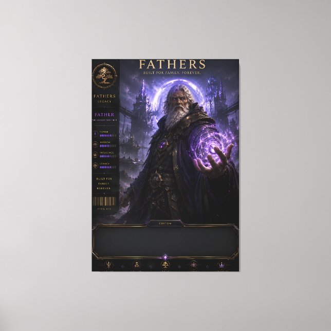Personlig Fantasy Fader Canvas Väggkonst (Framsida)