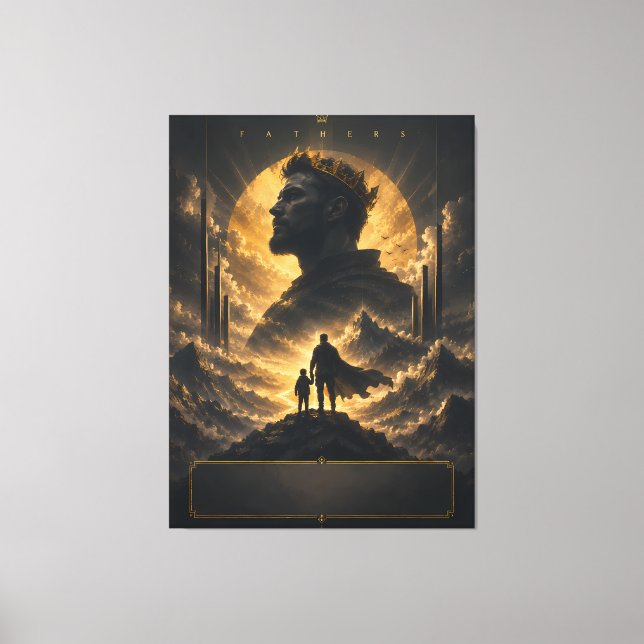 Personlig Fantasy Far King Canvas Art (Framsida)