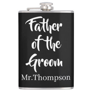 Personlig Far i Groom Black Fickplunta