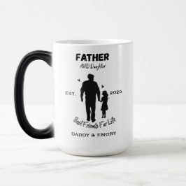 Personlig far och dotter bästa vänner för  magisk mugg