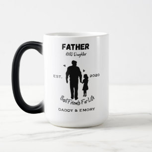 Personlig far och dotter bästa vänner för magisk mugg
