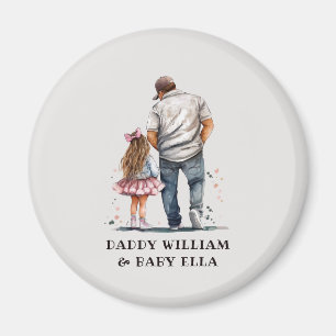 Personlig Far och dotter Magnet