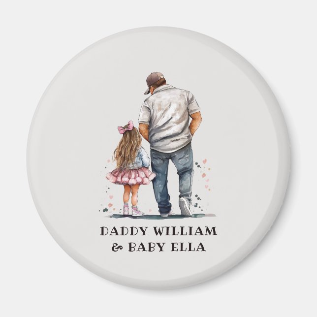 Personlig Far och dotter Magnet (Framsidan)