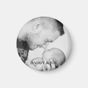 Personlig Far och Son Photo Magnet