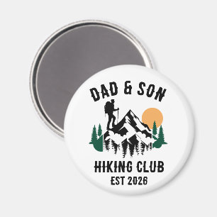 Personlig far- och sonvandringspresent magnet