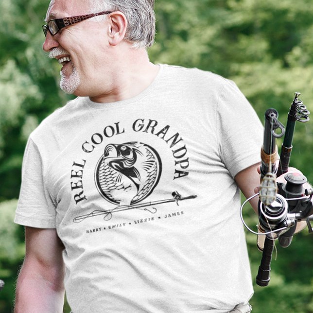 Personlig Farfar Shirt Reel Coola Fishing T Shirt (Skapare uppladdad)
