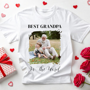 Personlig farfarfoto Skräddarsydd farfar pappagåva T Shirt