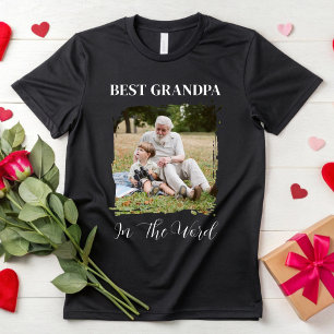 Personlig farfarfoto Skräddarsydd farfar pappagåva T Shirt