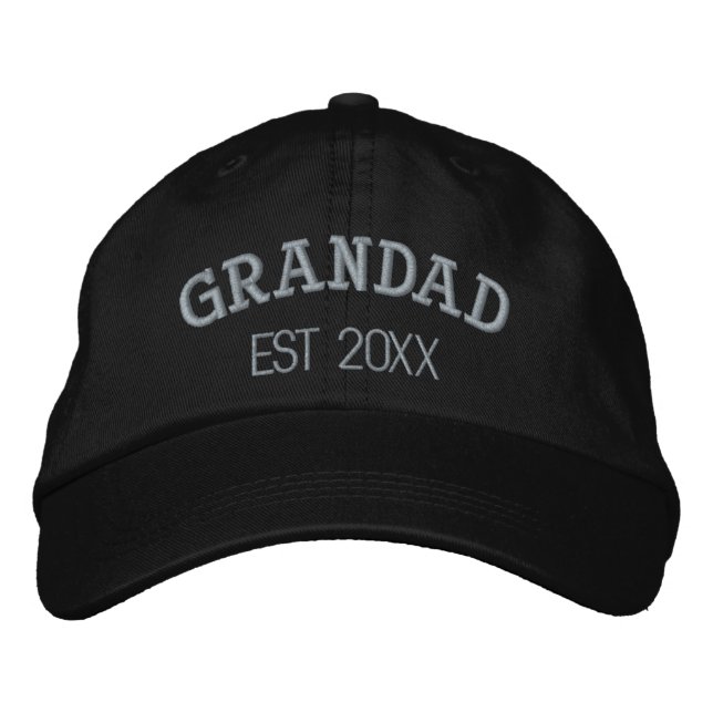 Personlig farfarspresent med egen text broderad keps (Framsida)