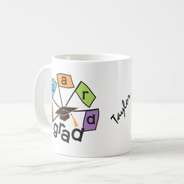 Personlig Färg Guard Student Studenten Mugg (Framsida vänster)