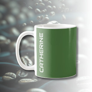 Personlig färg i Fern Green Kaffemugg