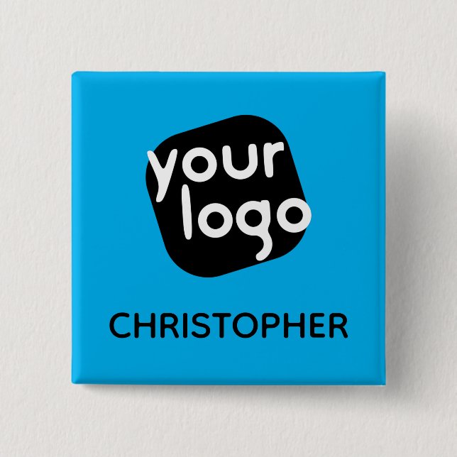Personlig Färg Modern Add Employee Namn & Logotyp Knapp (Framsida)