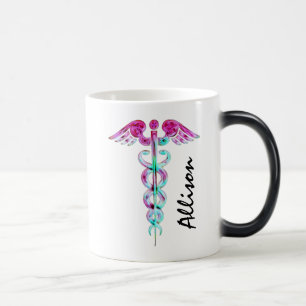 Personlig Färg som byter kaffekaffe Mugg för sju