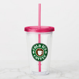 Personlig färgad av kaffepistelglas kopp take away mugg