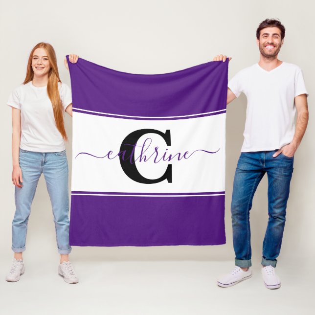 Personlig färgblock  fleecefilt (På plats)