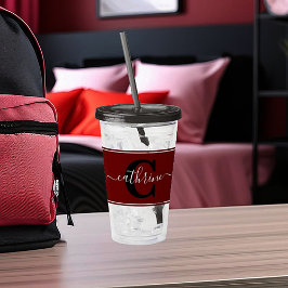 Personlig färgblock take away mugg
