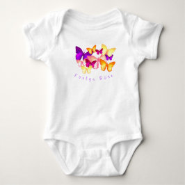 Personlig Färgfjärilar Baby Bodykostym T Shirt