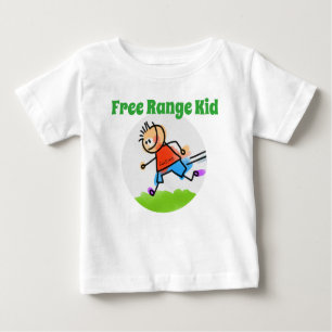 Personlig Färgfull "Kid för fritt intervall" T Shirt