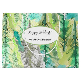 Personlig Färgfylld Gräs Träd vattenfärg