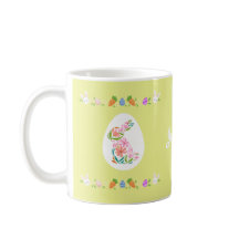 Personlig Färgfylld Påskhare Kaffe Mugg
