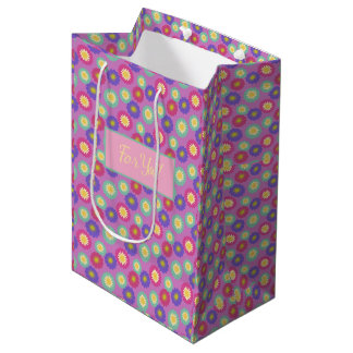 Personlig Färgrik Retro Blommig Lila & Rosa