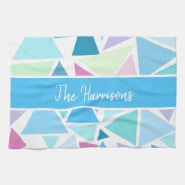 PERSONLIG FÄRGTRIANGLES DISH TOWEL KÖKSHANDDUK