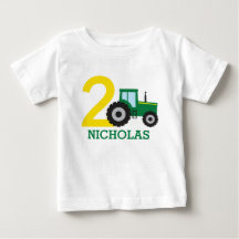 Personlig Farm Tractor Birthday Shirt