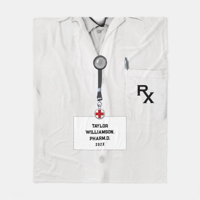 Personlig Farmaceut Gift Ideas Fleecefilt (Framsidan)