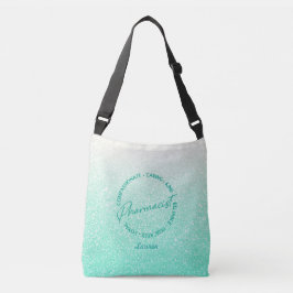 Personlig Farmakolog Grönt Glitter Tote Bag Axelväska