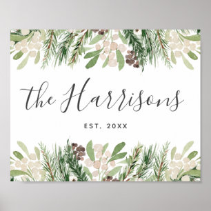 Personlig Farmhouse-familjen Poster
