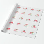 Personlig Farmhouse jul, Lastbil-familjen Namn Presentpapper<br><div class="desc">Att slå in papper personlig är ett underbart sätt att ge din helgdag en speciell beröring ge denna julsäsong. Den här julklappen som omsluter pappra innehåller en röd jultomte lastbil med personlig. All text kan anpassas med valfri ordalydelse. #christmasmerwrap #personalizedwrappingpaper</div>
