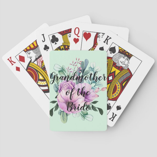Personlig farmor från Bride Groom Casinokort (Baksidan)
