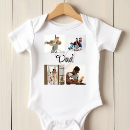 Personlig Fars dag Anpassningsbar Foto och text T Shirt