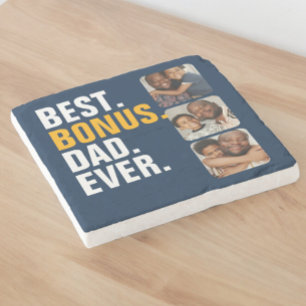 Personlig Fars dag bästa Bonus Pappa någonsin Stenunderlägg