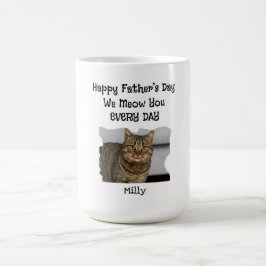 Personlig Fars dag Cat Mugg