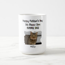 Personlig Fars dag Cat Mugg