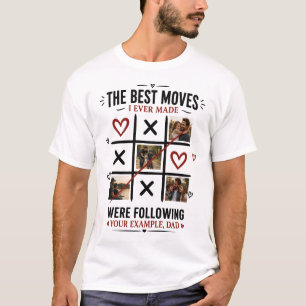 Personlig Fars Dag Foto T-Shirt Anpassad Pappa