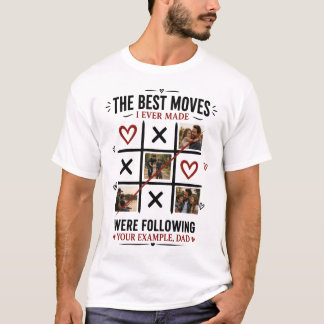 Personlig Fars Dag Foto T-Shirt | Anpassad Pappa