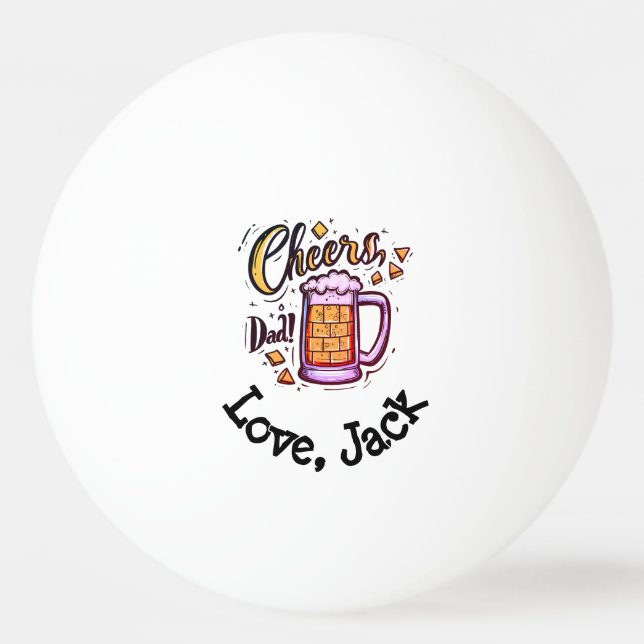 Personlig Fars dag-gåva från Kids Pingisboll (Framsidan)