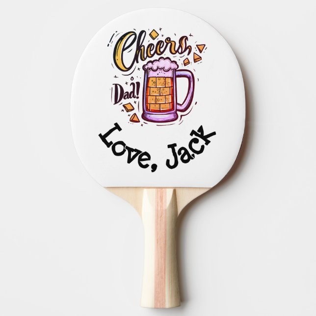 Personlig Fars dag-gåva från Kids Pingisracket (Framsidan)