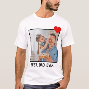 Personlig Fars dag Gift Best Pappa Aldrig Photo T Shirt