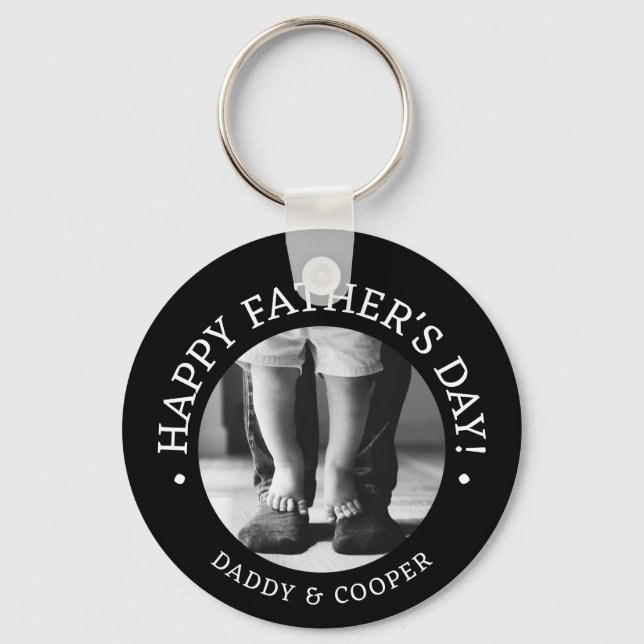 Personlig Fars dag Gift Photo Nyckelring (Framsida)
