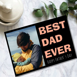 Personlig Fars dag-kort med foto Julkort