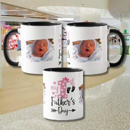 Personlig Fars dag "Min första Fars dag" Mugg