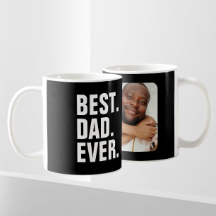 Personlig Fars dag Photo Gift Best Pappa någonsin Kaffemugg