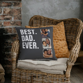 Personlig Fars dag Photo Gift Best Pappa någonsin Kudde